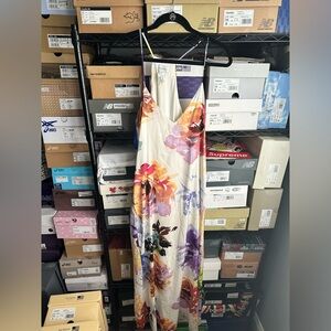 Nicole Miller silky watercolor dress